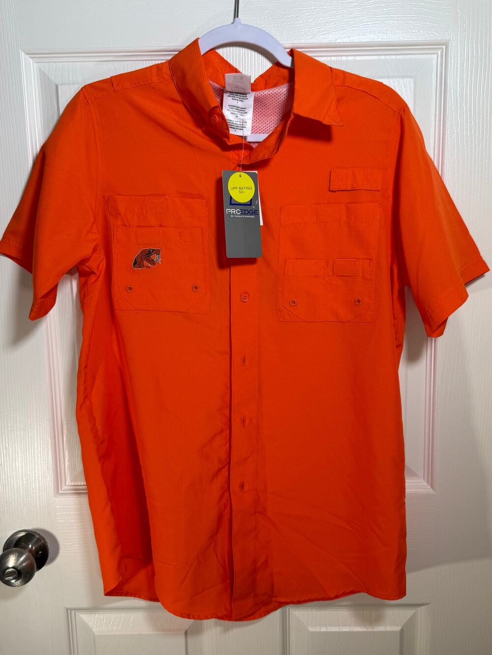Boys Proedge by Knights Apparel Florida A&M Rattlers UPF Button Up Size Small